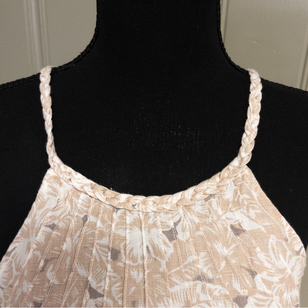 Tommy Bahama Beige Floral Halter Neck Mini Dress - Picture 3 of 15